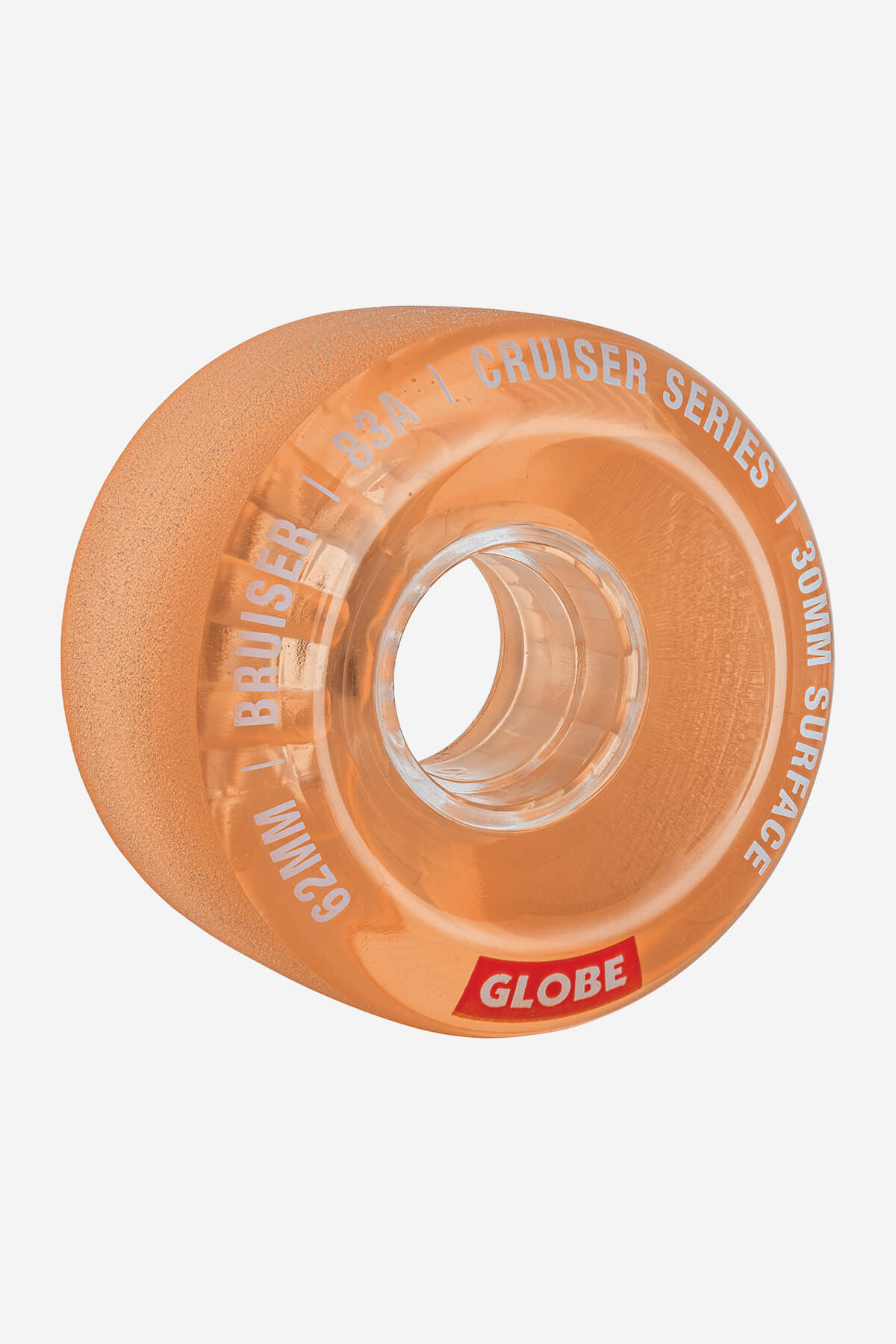 Ruota da skateboard Bruiser Cruiser 62 mm - Corallo trasparente