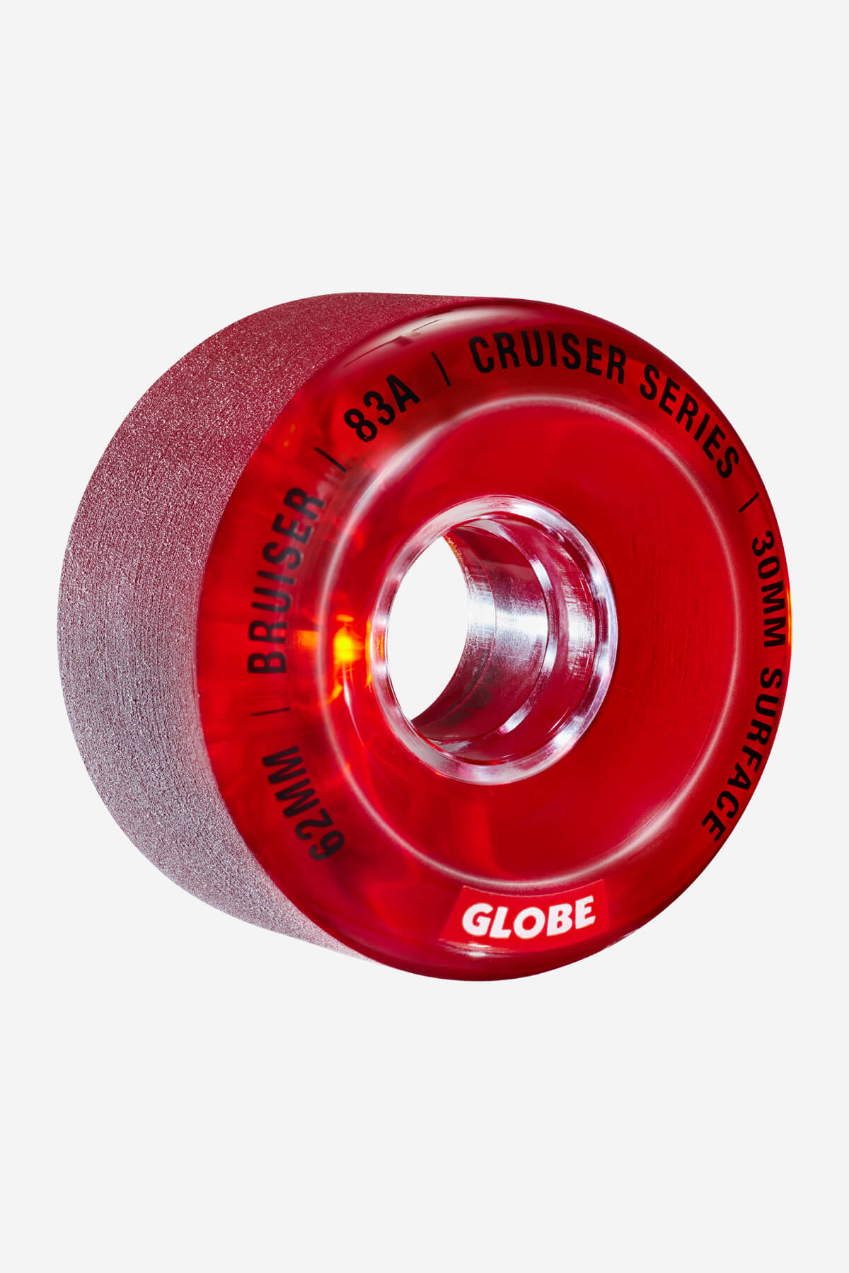 Bruiser Cruiser Roue De Skateboard 62mm - Rouge Clair