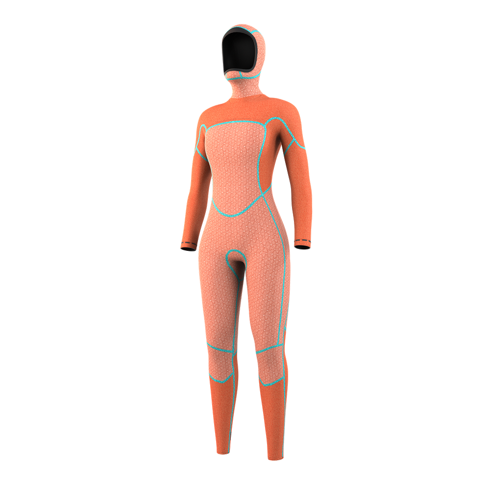 Neoprene Gem Hooded Fullsuit 6/4/3mm DFzip Femmes Mystic
