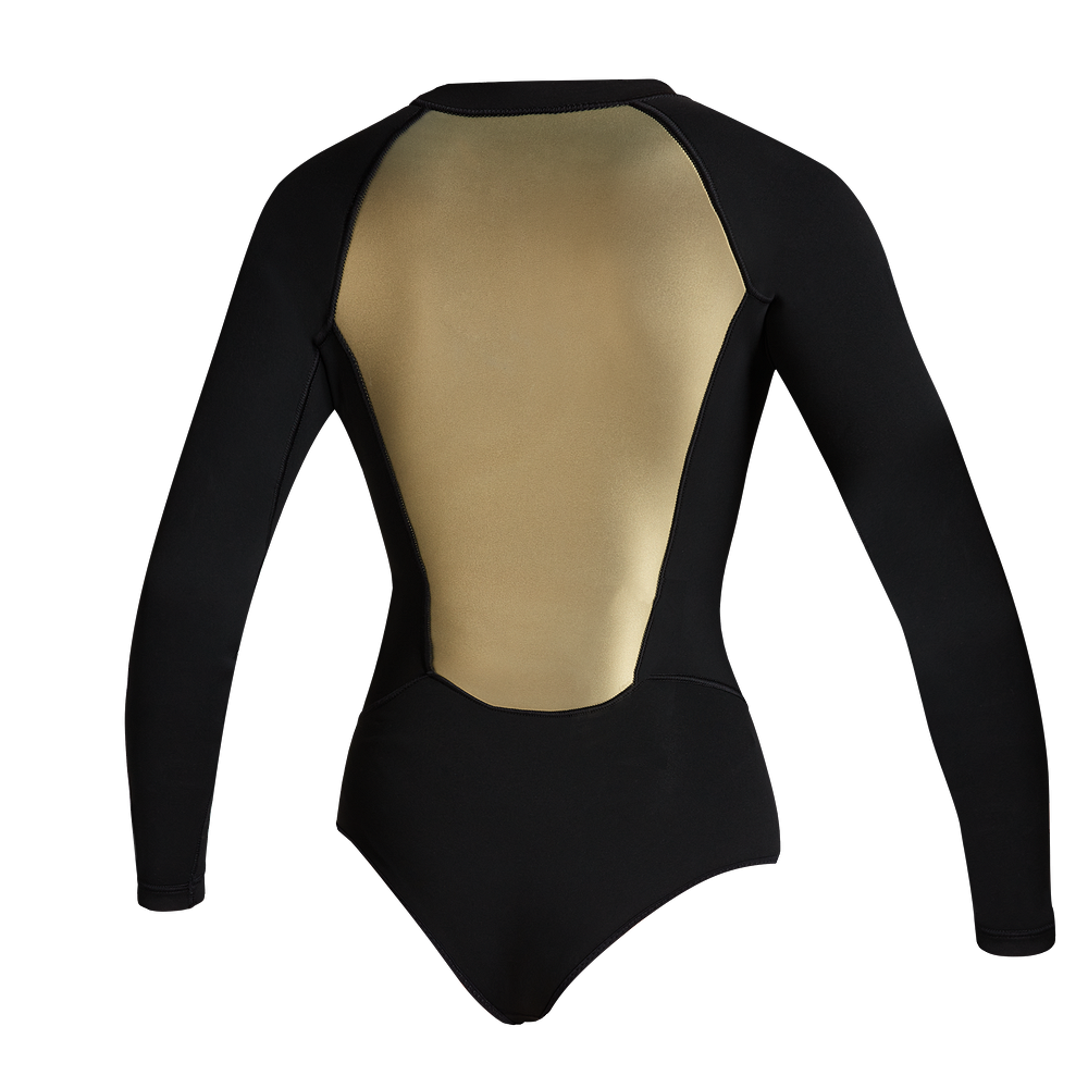 Neoprene Sway Longarm Super Shorty 2/2mm Fzip Donne 'Black Serie' Mystic