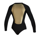 Neoprene Sway Longarm Super Shorty 2/2mm Fzip Donne 'Black Serie' Mystic
