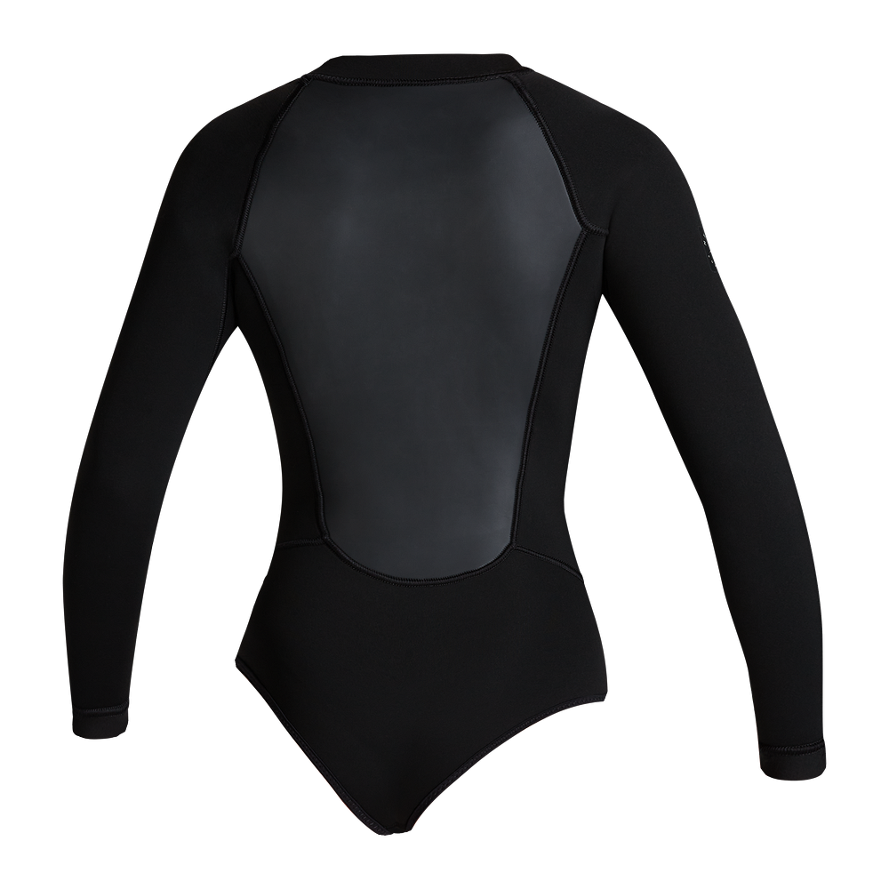 Neoprene Sway Longarm Super Shorty 2/2mm Fzip Donne 'Black Serie' Mystic