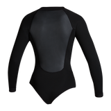 Neoprene Sway Longarm Super Shorty 2/2mm Fzip Donne 'Black Serie' Mystic