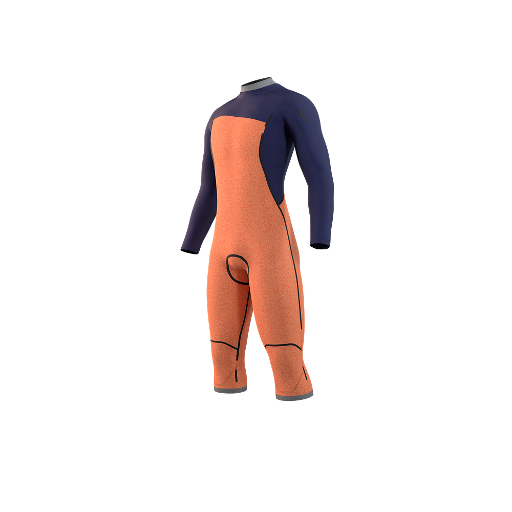 Neopreno Marshall Longarm Shortleg 4/3mm Fzip Mystic