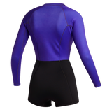 Neoprene Lunar Longarm Shorty 2/2mm Fzip Femme Mystic