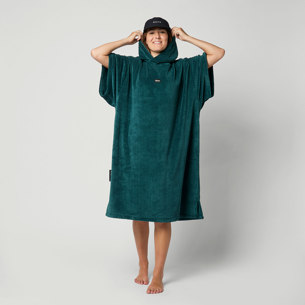 Poncho en velours côtelé mystique