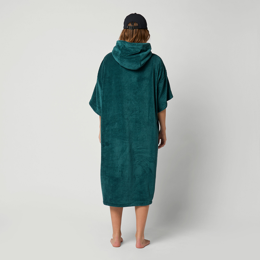 Poncho en velours côtelé mystique
