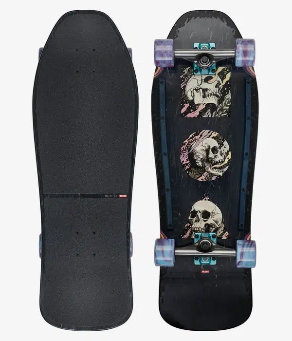 Surfskate Phantom - Black Maple/Skull Stack - 31" Cruiserboard Globe