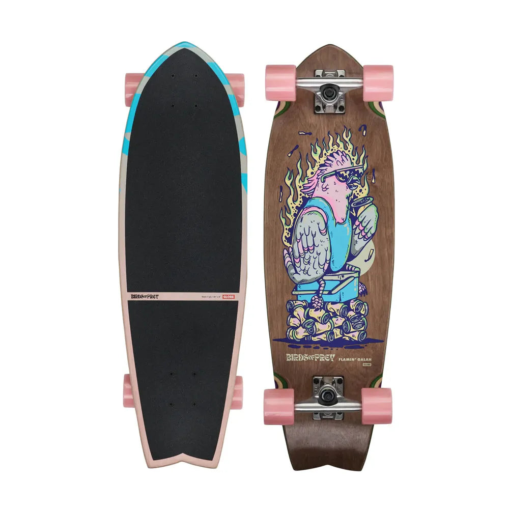 Surfskate Sun City - Flamin Galah - Mappamondo Cruiserboard da 30".