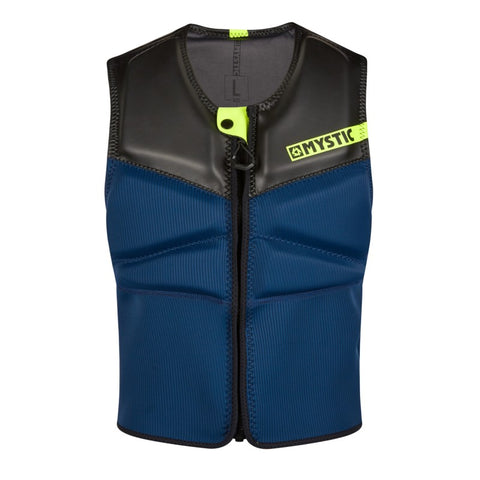 GILET D'IMPACT BLOCK ZIP AVANT MARINE/VERTE