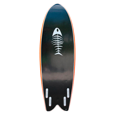 Tavola da surf arancione Pro-Line a quattro pinne