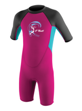 Toddler Reactor-2 2mm Back Zip S/S Spring - Girls