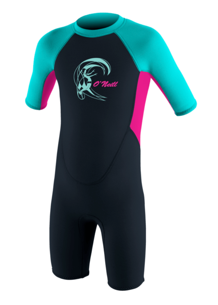 Toddler Reactor-2 2mm Back Zip S/S Spring - Girls