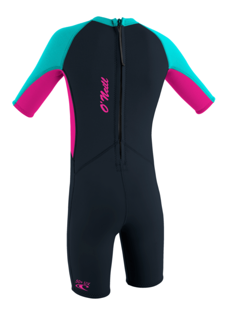 Toddler Reactor-2 2mm Back Zip S/S Spring - Girls