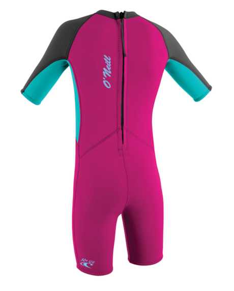 Toddler Reactor-2 2mm Back Zip S/S Spring - Girls