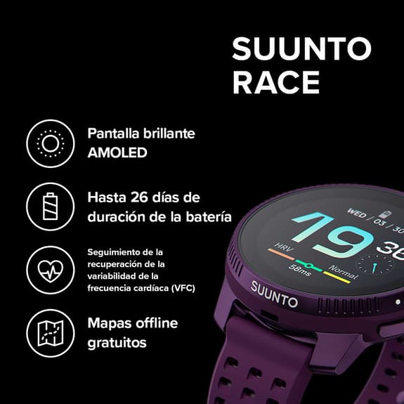 Cinturino Suunto Race Titanium ametista lilla