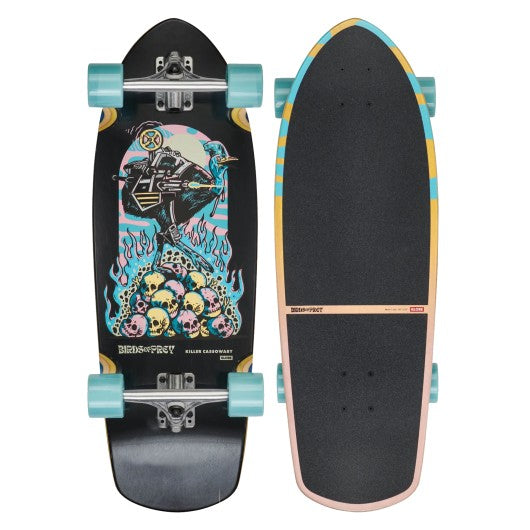 Surfskate Stubby - Killer Cassowary - Mappamondo Cruiserboard da 30".