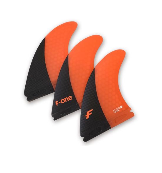 F-one Thruster fin Set FLOW M Carbon Papaya
