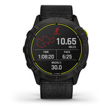 Garmin Enduro Titanium avec revêtement DLC noir et bracelet en nylon UltraFit noir