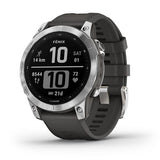 Garmin Fenix ​​​​7 Silver avec bracelet gris graphite