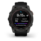 Garmin Fenix 7X Solar negro con correa negro