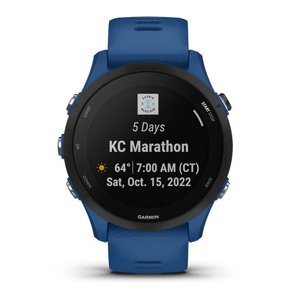 Garmin Forerunner 255 blu nero