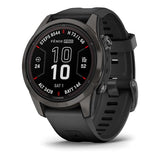 Cinturino Garmin Fenix ​​​​7S Pro Sapphire Solar Titanium Charcoal Grey Nero