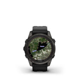 Cinturino Garmin Fenix ​​​​7S Pro Sapphire Solar Titanium Charcoal Grey Nero