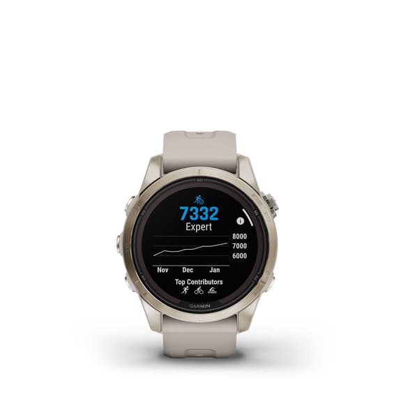 Cinturino Garmin Fenix ​​​​7S Pro Solar zaffiro oro beige