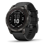 Cinturino Garmin Fenix ​​​​7 Pro Solar Sapphire Titanium Charcoal Grey Nero