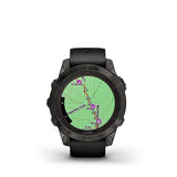 Garmin Fenix 7 Pro Zafiro Solar Titanio gris carbón correa negro