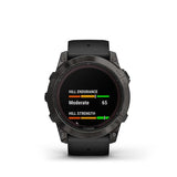 Garmin Fenix 7X Pro Zafiro Solar Titanio gris carbón correa negro