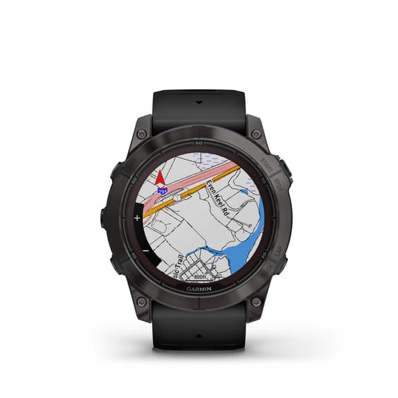 Cinturino Garmin Fenix ​​​​7X Pro Sapphire Solar Titanium Charcoal Grey Nero