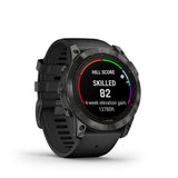 Cinturino Garmin Fenix ​​​​7X Pro Sapphire Solar Titanium Charcoal Grey Nero