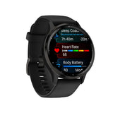 Bracelet en silicone noir noir Garmin Venu 3