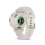 Garmin Venu 3S gris oro correa silicona beige