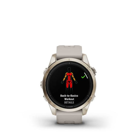 Garmin EPIX 2 PRO Zafiro 42mm oro correa beige