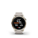 Garmin EPIX 2 PRO Saphir 42 mm bracelet beige doré