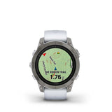 Garmin EPIX 2 PRO Saphir 47 mm Bracelet blanc titane