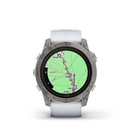 Garmin EPIX 2 PRO Saphir 51 mm Bracelet blanc titane