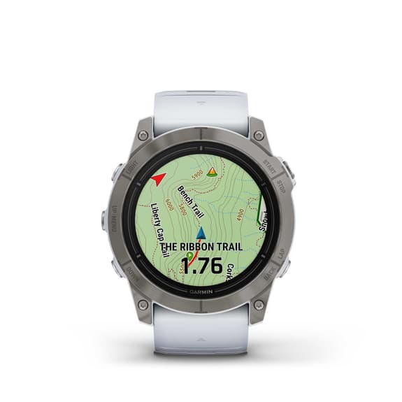 Garmin EPIX 2 PRO Saphir 51 mm Bracelet blanc titane