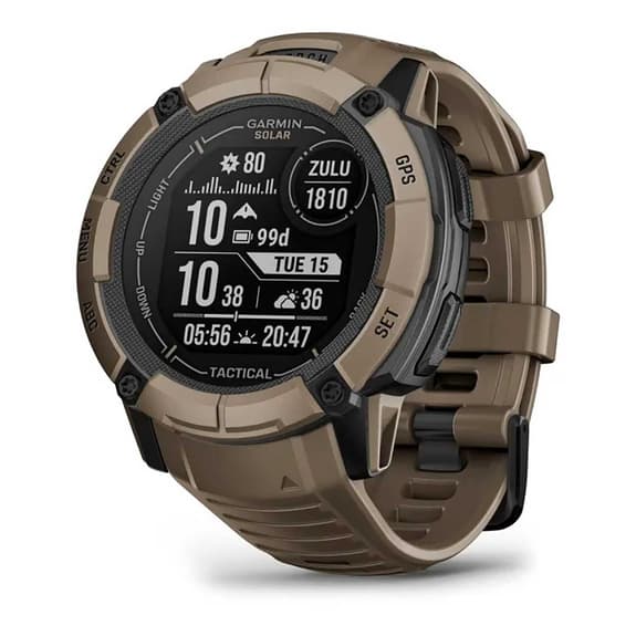 Garmin Instinct 2X solaire tactique marron