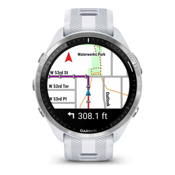 Garmin Forerunner 965 blanco correa blanco gris