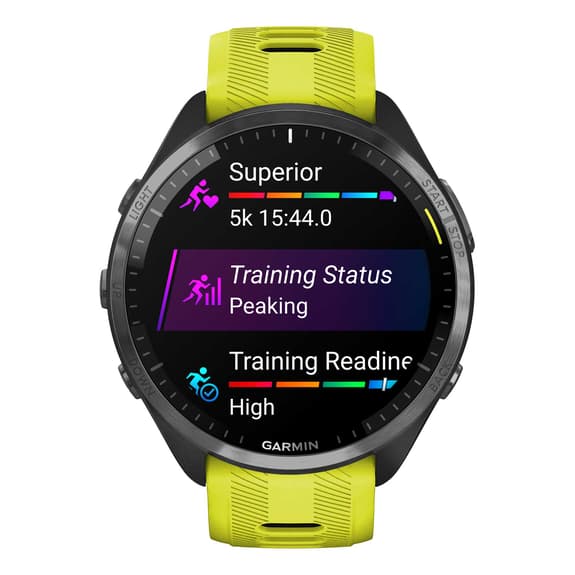 Garmin Forerunner 965 bracelet noir jaune noir