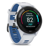 Garmin Forerunner 265 cinturino bianco nero bianco blu