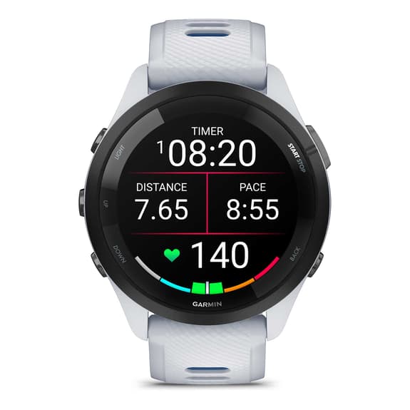 Garmin Forerunner 265 cinturino bianco nero bianco blu