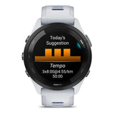 Garmin Forerunner 265 blanco negro correa blanco azul