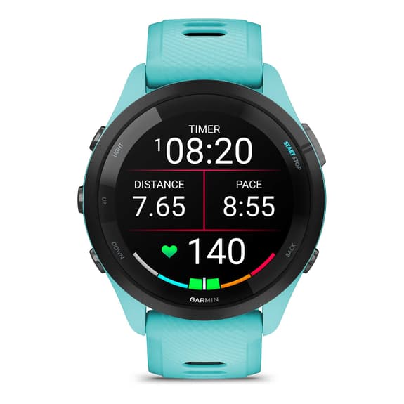 Garmin Forerunner 265 noir turquoise