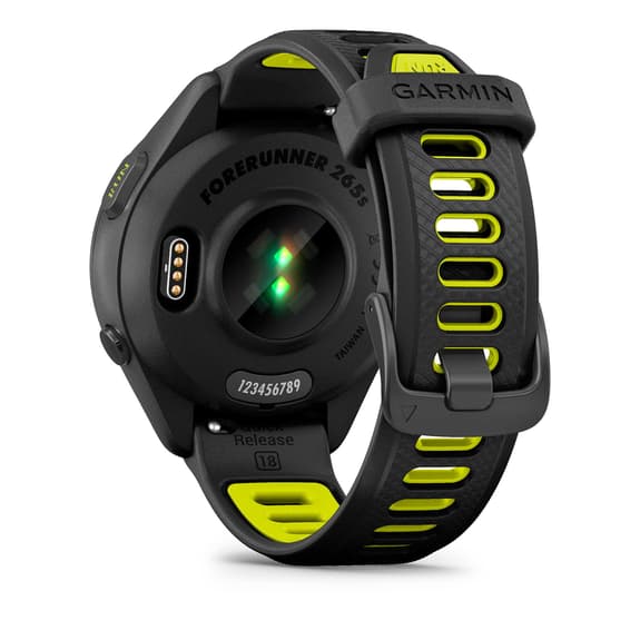 Garmin Forerunner 265S negro correa negro amarillo