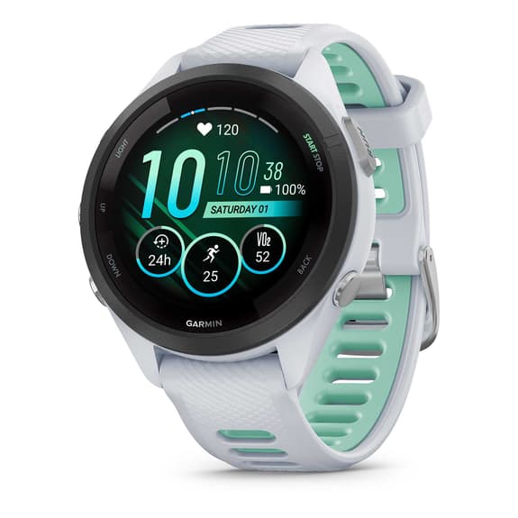 Cinturino Garmin Forerunner 265S nero bianco bianco verde